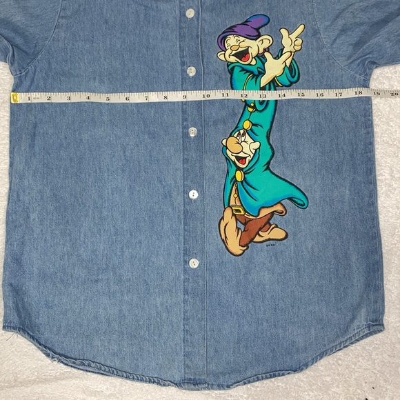 Vintage 90’s Mickey unlimited Jerry Leigh Dopey button down size 12 - Picture 4 of 8